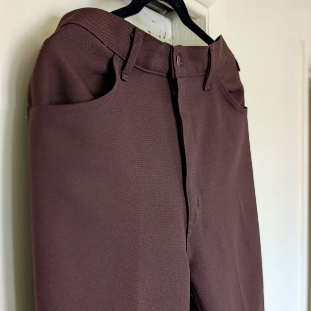 Levi's Front Pleat Brown Straight Leg Medium-Weight W40 L32